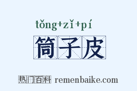 筒子皮是什么意思的图片
